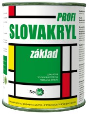 SLOVLAK Slovakryl PROFI základ - farba na drevo, 0100, 0,75kg