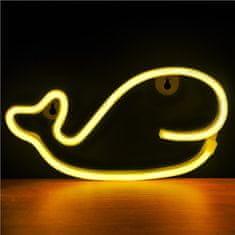 Forever Dekoratívne LED osvetlenie neon Velryba