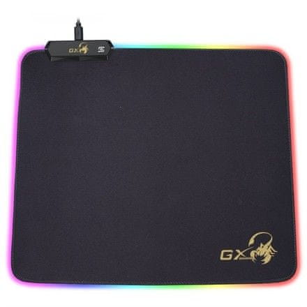 Genius Podložka pod myš GX-Pad 300S RGB, 32 x 27 cm - černá