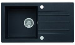 Axis Granitový dřez s odkapem Mojito 780.0E Barvy: černá, bílá, kávová a šedá - Night glow