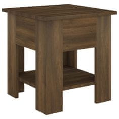 Vidaxl Konferenčný stolík hnedý dub 40x40x42 cm spracované drevo
