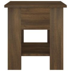 Vidaxl Konferenčný stolík, hnedý dub, 40x40x42 cm