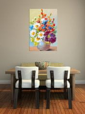 Peknastena Obrazy na stenu - Maľba Farebné letné kvety 70x50cm