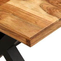 Vidaxl Jedálenský stôl, masívne akáciové a mangovníkové drevo, 180x90x76 cm