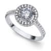 Elegantný strieborný prsteň Sunshine 63268R (Obvod 57 mm)