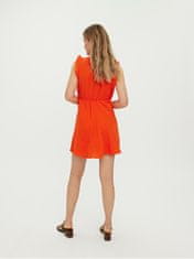 Vero Moda Dámske šaty VMNATALI 10263273 Cherry Tomato (Veľkosť XS)