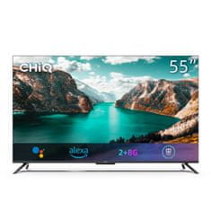 CHiQ 55" TV U55G7PF Frameless, Far Field, Dolby Vision