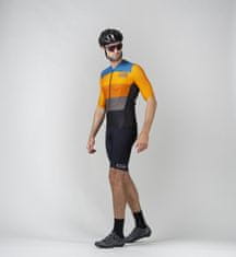 Kenny cyklo dres ESCAPE 22 Summer černo-žlto-modro-oranžovo-sivý XL