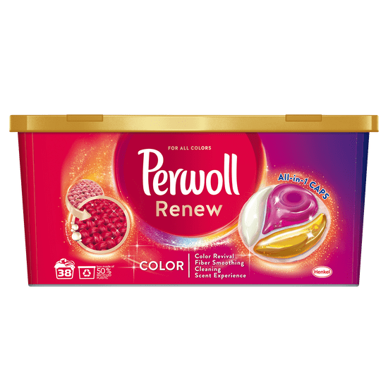 Perwoll Renew & Care Caps Color, 38 praní