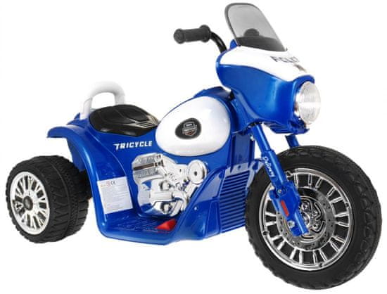 Mamido Detská elektrická motorka modrá