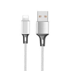 MG kábel USB / Lightning 2.4A 2m, biely