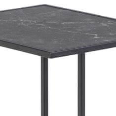 Design Scandinavia Odkladací stolík Infinity, 63 cm, čierna