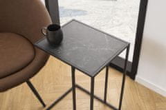 Design Scandinavia Odkladací stolík Infinity, 63 cm, čierna