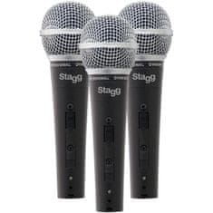 Stagg SDM50-3, sada dynamických mikrofónov