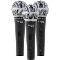 Stagg SDM50-3, sada dynamických mikrofónov