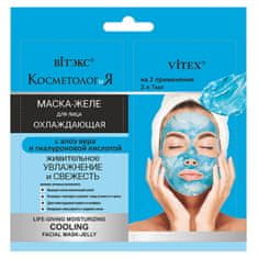 Vitex-belita KOZMETOLOGIA - Chladiaca Gélová Maska "Revitalizujúca Hydratácia a Sviežosť" (2x7 ml)