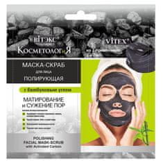 Vitex-belita KOZMETOLOGIA - Leštiaca Pílingová Maska Na Tvár s Bambusovým Uhlím (2x7 ml)
