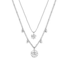 Brosway Pôvabný oceľový náhrdelník Lotosový kvet Chakra BHKN064
