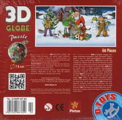 D-Toys 3D Globe puzzle Máme radi Santu 60 dielikov