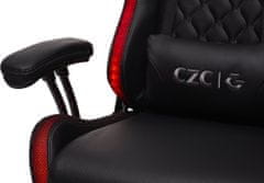 CZC.Gaming Mage, dětská herní židle, RGB, čierna