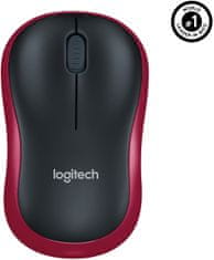 Logitech Wireless Mouse M185, červená (910-002240)