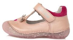 D-D-step dievčenské barefoot sandále H015-543 ružová 19