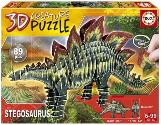 EDUCA 3D puzzle Stegosaurus 89 dielikov