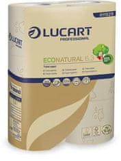 Lucart Professional Toaletný papier "EcoNatural 6.3", hnedá, 3-vrstvový, 27,5 m