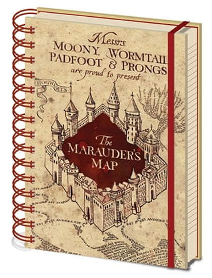 Zápisník Harryho Pottera - mapa A5