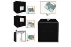 M-Style LED svetelný fotostan - fotobox 60 x 60 x 60 cm