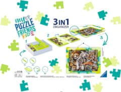 Ravensburger Súprava na skladanie puzzle My Puzzle Friends Kids 3v1 zelená