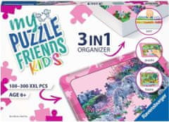 Ravensburger Súprava na skladanie puzzle My Puzzle Friends Kids 3v1 ružová