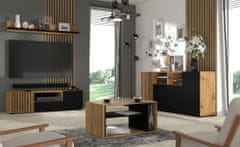 Homlando Konferenčný stolík AURIS 87x55 cm dub artisan / čierny