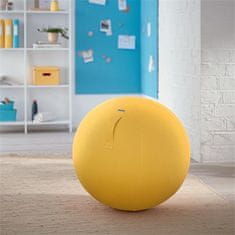 LEITZ Gymnastická lopta na sedenie "Ergo Cosy", tmavo žltá, 65 cm, 52790019