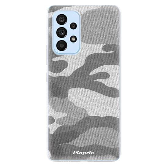 iSaprio Silikónové puzdro - Gray Camuflage 02 pre Samsung Galaxy A73 5G