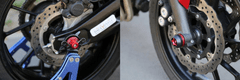 SEFIS Padacie protektory na predné a zadné koleso pre Yamaha MT-07 / TRACER / XSR 2014-2022
