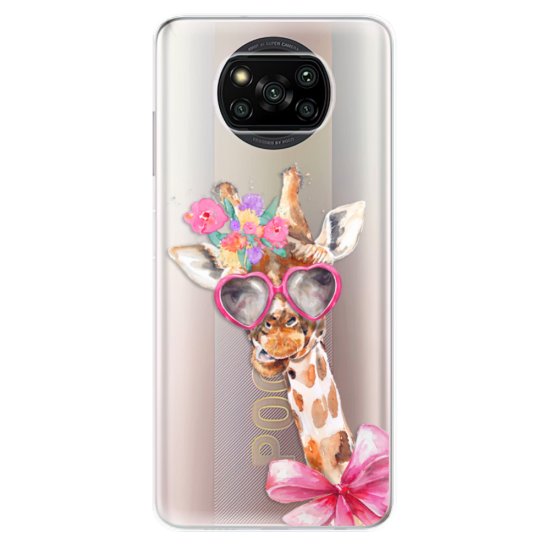 iSaprio Silikónové puzdro - Lady Giraffe pre Xiaomi Poco X3 Pro / X3 NFC