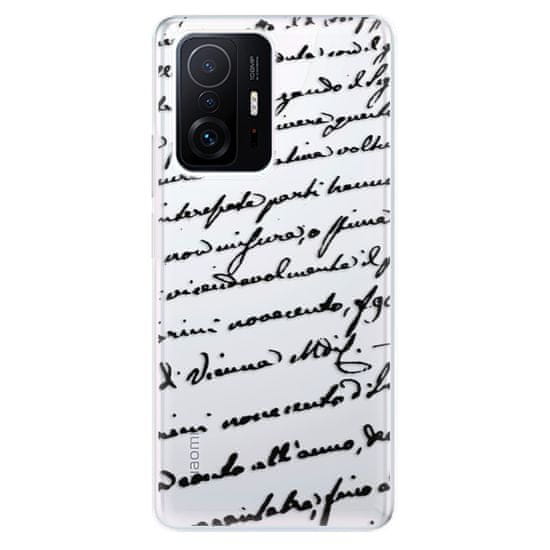 iSaprio Silikónové puzdro - Handwriting 01 - black pre Xiaomi 11T / 11T Pro
