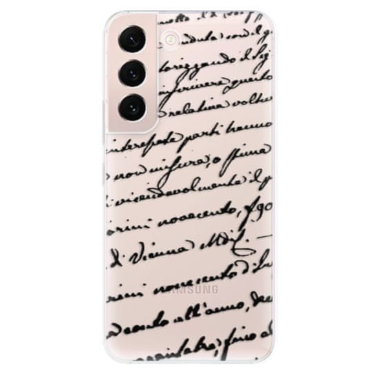 iSaprio Silikónové puzdro - Handwriting 01 - black pre Samsung Galaxy S22+ 5G