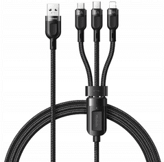 Mcdodo Súprava káblov pre telefón Mcdodo USB - USB typ C / microUSB / Lightning 1,2 m CA-0930