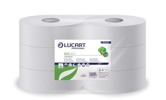 Lucart Professional Toaletný papier "Eco", biely, 170 m, priemer 23 cm, 2 vrstvový, 812206