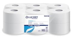 Lucart Professional Toaletný papier "Strong", biely, 130 m, priemer 19 cm, 2 vrstvový, 812202