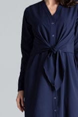 Lenitif Dámske mini šaty Odo L031 temno modra XL
