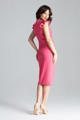 Lenitif Dámske midi šaty Nenneke L034 ružová S