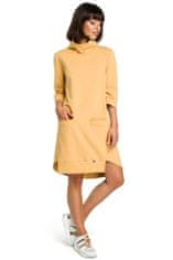 BeWear Dámske mini šaty Mandurah B089 žltá XL