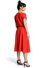BeWear Dámske midi šaty Evap B067 červená XL