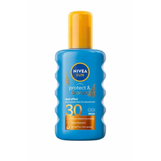 Nivea Intenzívny sprej na opaľovanie SPF 30 Sun (Protect & Bronze Sun Spray) 200 ml
