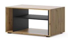 Homlando Konferenčný stolík AURIS 87x55 cm dub artisan / čierny