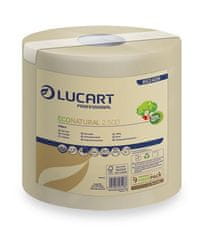 Lucart Professional Utierky "ECONATURAL 2.500", rolka, 2 vrstvové, havana hnedá, 852406