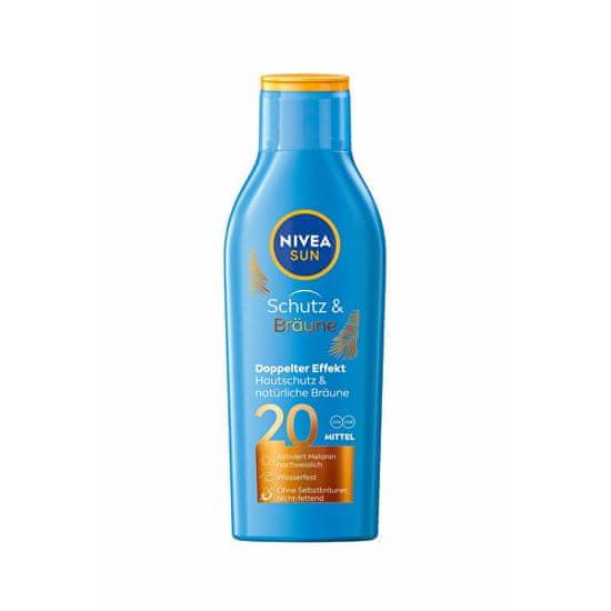 Nivea Intenzívne mlieko na opaľovanie SPF 20 Sun (Protect & Bronze Sun Lotion) 200 ml